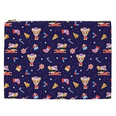 Cat Astro Love Cosmetic Bag (xxl) by designsbymallika