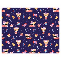 Cat Astro Love Double Sided Flano Blanket (medium)  by designsbymallika