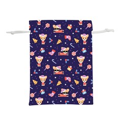 Cat Astro Love Lightweight Drawstring Pouch (l) by designsbymallika