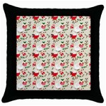 Coffee And Cupcake Throw Pillow Case (Black) Front