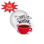 Hello Winter 1.75  Buttons (100 pack)  Front