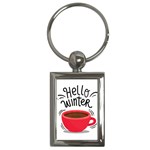 Hello Winter Key Chain (Rectangle) Front