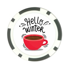 Hello Winter Poker Chip Card Guard (10 Pack) by designsbymallika