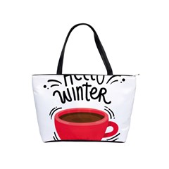 Hello Winter Classic Shoulder Handbag by designsbymallika