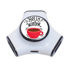 Hello Winter 3-port Usb Hub by designsbymallika