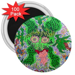 Supersonicfrog 3  Magnets (100 Pack) by chellerayartisans