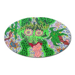 Supersonicfrog Oval Magnet by chellerayartisans