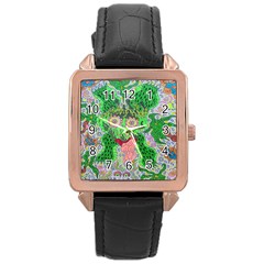 Supersonicfrog Rose Gold Leather Watch  by chellerayartisans