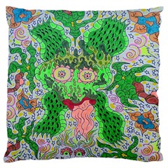 Supersonicfrog Large Flano Cushion Case (one Side) by chellerayartisans