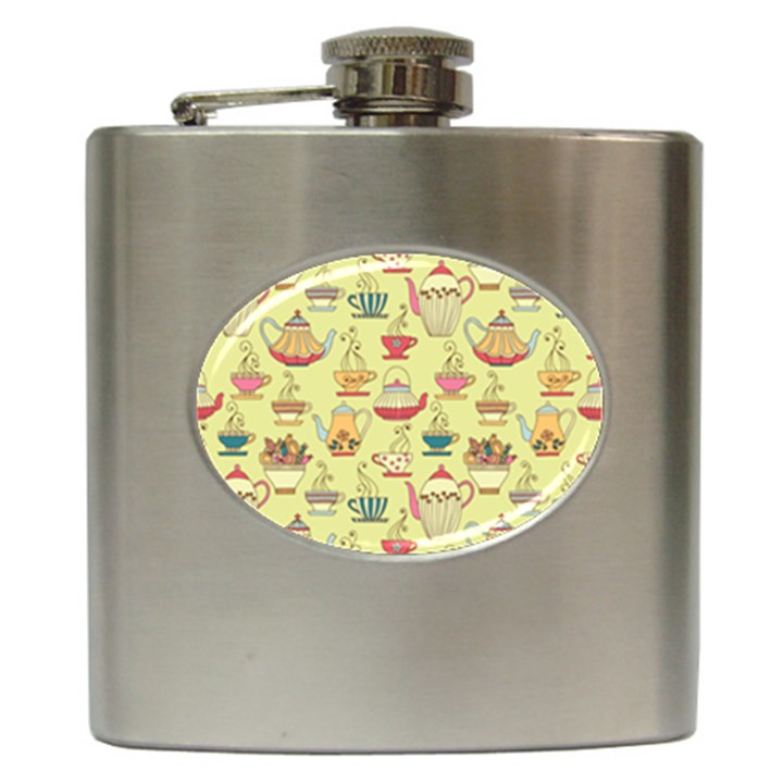 Etnic Cups Pattern Hip Flask (6 oz)