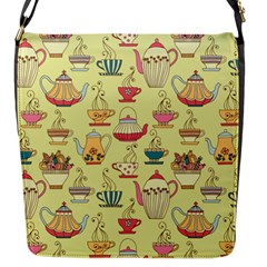 Etnic Cups Pattern Flap Closure Messenger Bag (s) by designsbymallika