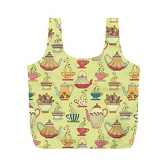 Etnic Cups Pattern Full Print Recycle Bag (m) by designsbymallika