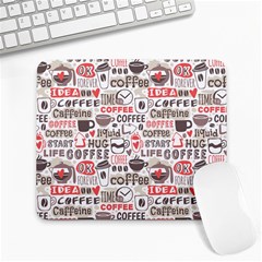 Coffee Love Large Mousepads by designsbymallika