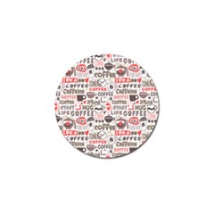 Coffee Love Golf Ball Marker (4 Pack) by designsbymallika