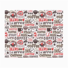 Coffee Love Small Glasses Cloth by designsbymallika