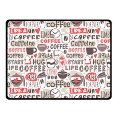 Coffee Love Fleece Blanket (small) by designsbymallika