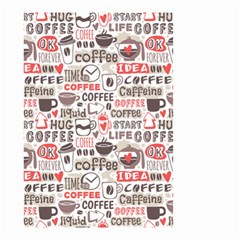 Coffee Love Small Garden Flag (two Sides) by designsbymallika