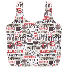 Coffee Love Full Print Recycle Bag (xl) by designsbymallika