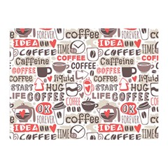 Coffee Love Double Sided Flano Blanket (mini)  by designsbymallika