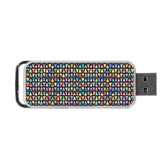 Colorful Christmas Tree Portable Usb Flash (two Sides) by designsbymallika