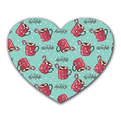 Hot Chocolate Hot Chocolate Heart Mousepads by designsbymallika