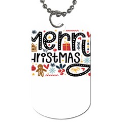 Merry Merry Dog Tag (Two Sides)