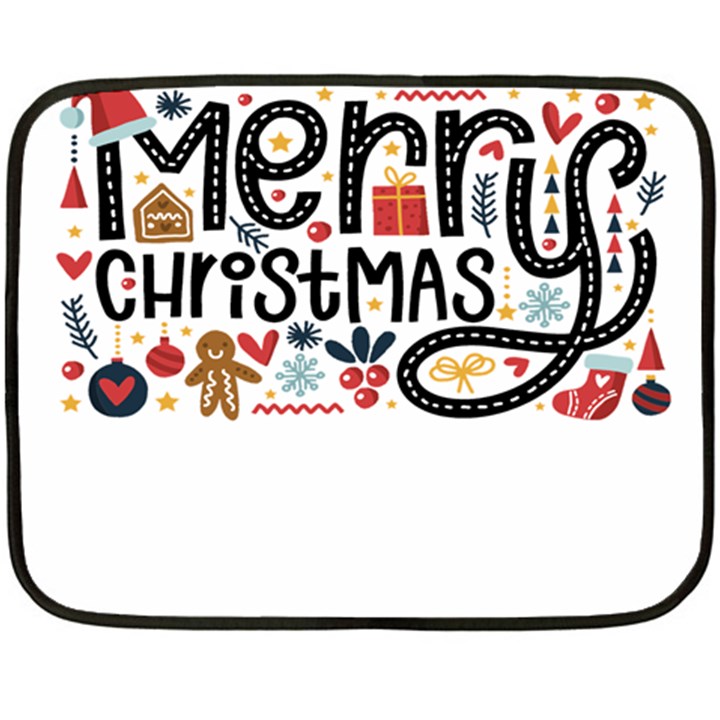 Merry Merry Double Sided Fleece Blanket (Mini) 