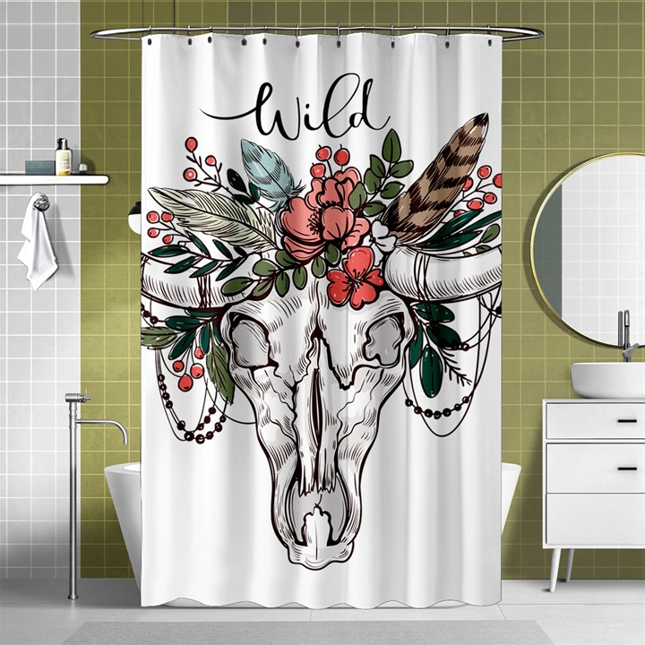 Wild Shower Curtain 48  x 72  (Small) 