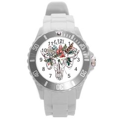 Wild Round Plastic Sport Watch (l) by designsbymallika