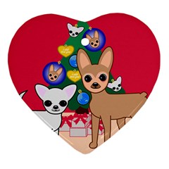 Issac And Coconut Ornament (heart) by Satokina