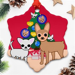 Issac And Coconut Snowflake Ornament (two Sides) by Satokina