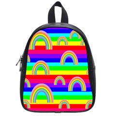 Rainbowsspatternsstripes School Bag (small)