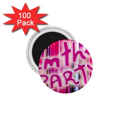 Party Concept Typographic Design 1 75  Magnets (100 Pack)  by dflcprintsclothing