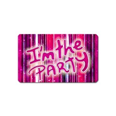 Party Concept Typographic Design Magnet (name Card) by dflcprintsclothing