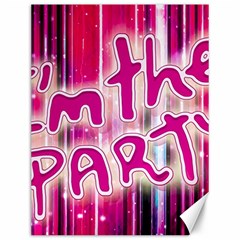 Party Concept Typographic Design Canvas 12  X 16  by dflcprintsclothing