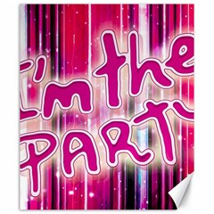 Party Concept Typographic Design Canvas 20  X 24  by dflcprintsclothing