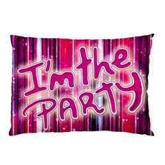 Party Concept Typographic Design Pillow Case