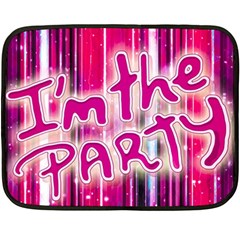 Party Concept Typographic Design Fleece Blanket (mini) by dflcprintsclothing