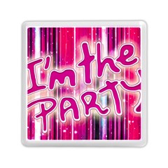 Party Concept Typographic Design Memory Card Reader (square)