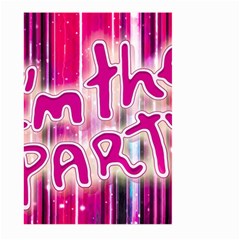 Party Concept Typographic Design Large Garden Flag (two Sides) by dflcprintsclothing