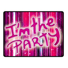 Party Concept Typographic Design Double Sided Fleece Blanket (small)  by dflcprintsclothing