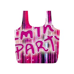 Party Concept Typographic Design Full Print Recycle Bag (s) by dflcprintsclothing