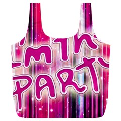 Party Concept Typographic Design Full Print Recycle Bag (xxxl)