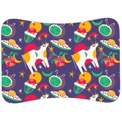 Space Christmas 2 Velour Seat Head Rest Cushion by designsbymallika