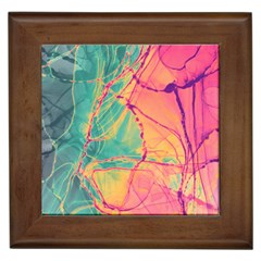 Alcohol Ink Framed Tile by Dazzleway