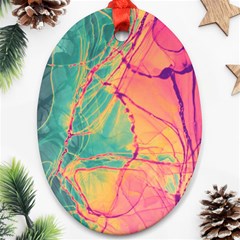 Alcohol Ink Ornament (oval)