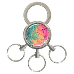 Alcohol Ink 3-ring Key Chain by Dazzleway