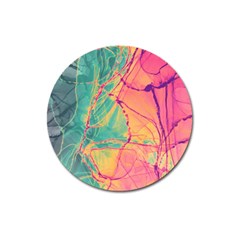 Alcohol Ink Magnet 3  (round) by Dazzleway