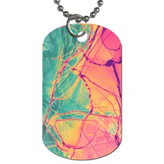 Alcohol Ink Dog Tag (one Side) by Dazzleway