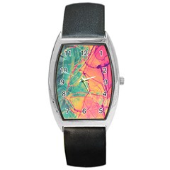 Alcohol Ink Barrel Style Metal Watch by Dazzleway